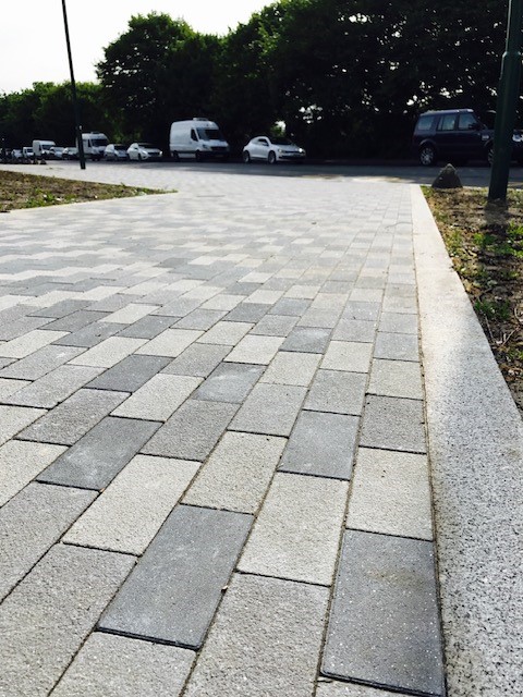 Block paving public realm scheme